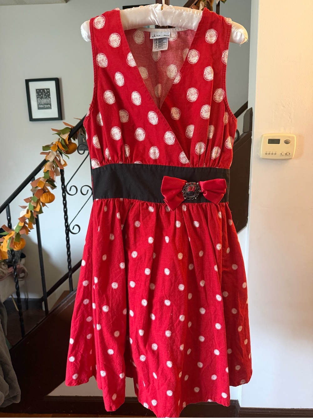 Authentic Disney Parks Minnie Mouse Fit and Flare Retro Dress